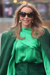 Amanda Holden in Green Co-orders at Heart Radio in London 01/13/2023