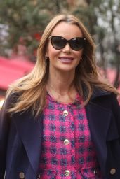 Amanda Holden Wearing a Gingham Skirt and Matching Top - London 01/16/2023