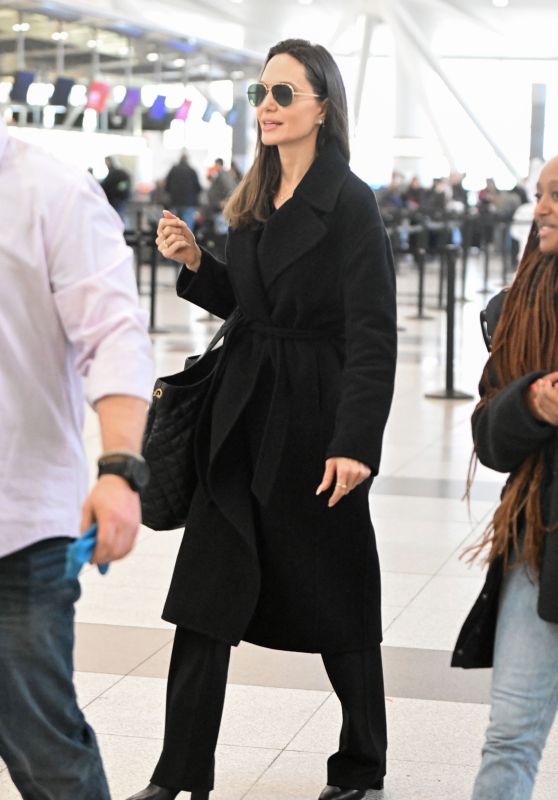 Angelina Jolie at JFK Airport in New York 01/13/2023