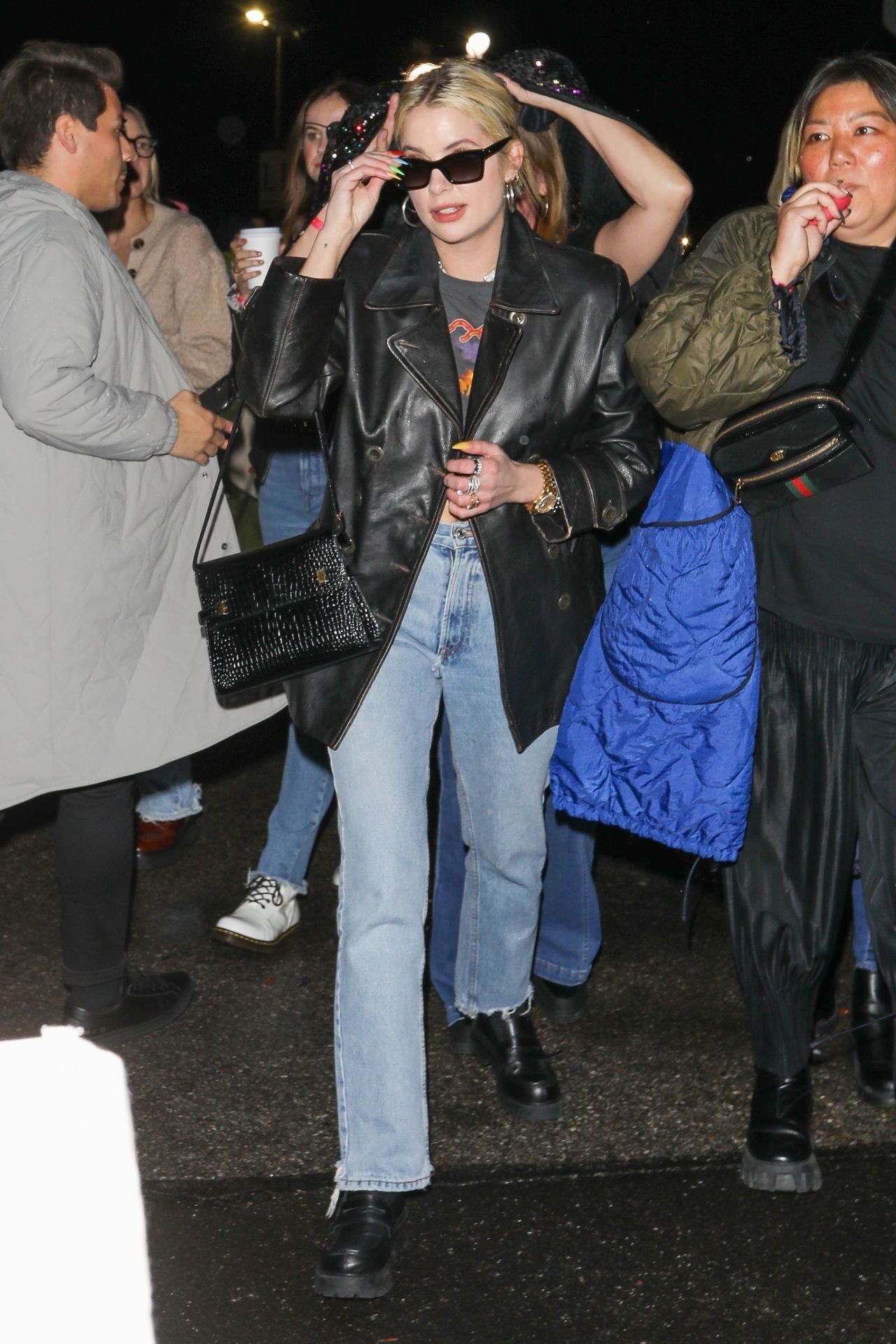 Ashley Benson - Exit From the Harry Styles Concert in Inglewood 01/30 ...