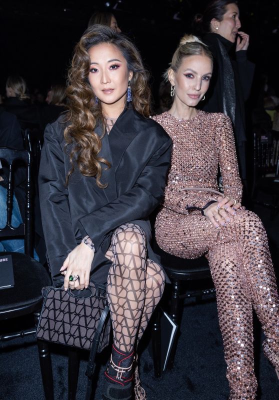 Ashley Park and Leonie Hanne – Valentino Haute Couture Show at Paris Fashion Week 01/25/2023