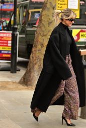 Ashley Roberts Street Style - London 01/31/2023