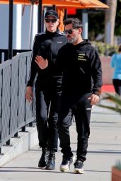 Brigitte Nielsen With Her Husband Mattia Dessi in Encino 01/26/2023