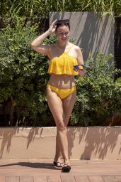 Chanelle Hayes in a Yellow Bikini - Greece 01/06/2023