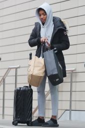 Chyna Mills - Leaving the Lowry Hotel in Manchester 01/29/2023
