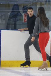 Ekin-Su Cülcüloğlu at Dancing on Ice Show Practice in Essex 01/19/2023