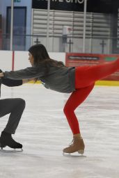 Ekin-Su Cülcüloğlu at Dancing on Ice Show Practice in Essex 01/19/2023