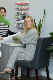 Elle Fanning at a Salon in Los Angeles 01/14/2023