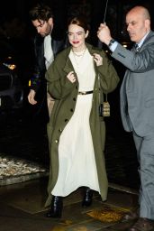 Emma Stone at Crosby Street Hotel in New York City 01/12/2023