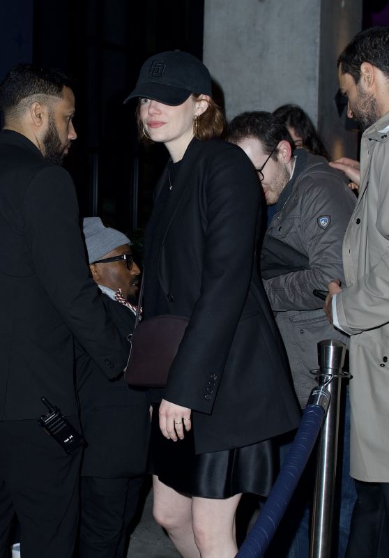 Emma Stone Wearing All Black in New York 12/31/2022