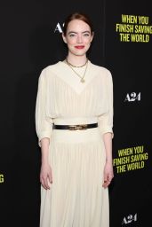Emma Stone - "When You Finish Saving the World" Screening in New York 01/12/2023
