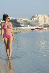 Francine Lewis in a Pink Bikini in Dubai 01/04/2023