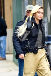 Gigi Hadid - Maybelline Commercial Set in New York 01/17/2023