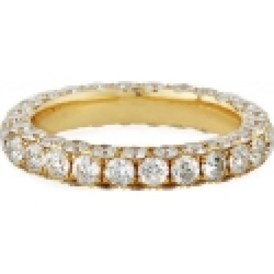 Graziela Gems Diamond 3 Sided Band Ring