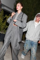 Hailey Rhode Bieber and Justin Bieber at the Birds Club in West Hollywood 01/06/2023
