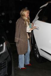 Hilary Duff in a Long Winter Coat - Craig
