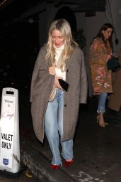 Hilary Duff in a Long Winter Coat - Craig