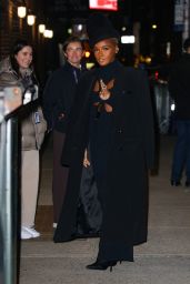 Janelle Monae - Arriving at The Late Show With Stephen Colbert in NYC 01/11/2023