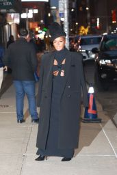 Janelle Monae - Arriving at The Late Show With Stephen Colbert in NYC 01/11/2023
