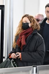 Jennifer Lawrence at JFK Airport in New York 01/15/2023