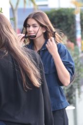 Kaia Gerber at the All Time Restaurant in Los Feliz 01/26/2023