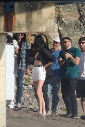 Kendall Jenner - Beach Photo Shoot in Malibu 01/28/2023