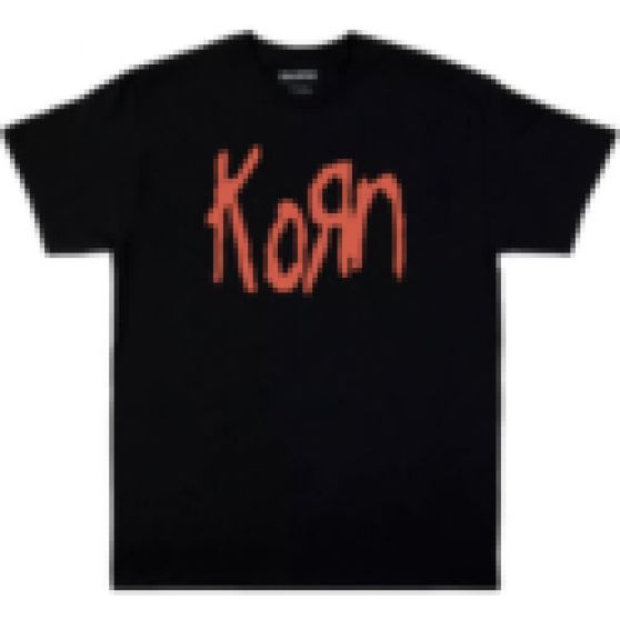 Korn Red Logo Black T-Shirt