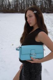 Maddie Ziegler - Tiffany x Fendi Bag 2023