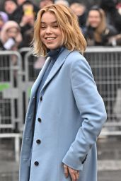 Milly Alcock – Arrive at The Fendi Show in Paris 01/26/2023