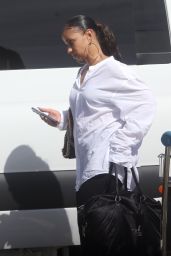 Mya (Mýa Marie Harrison) - Arrives at Perth Airport 01/18/2023