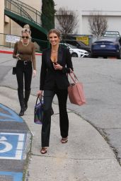 Nicole Young in a Black Pantsuit - West Hollywood 01/13/2023