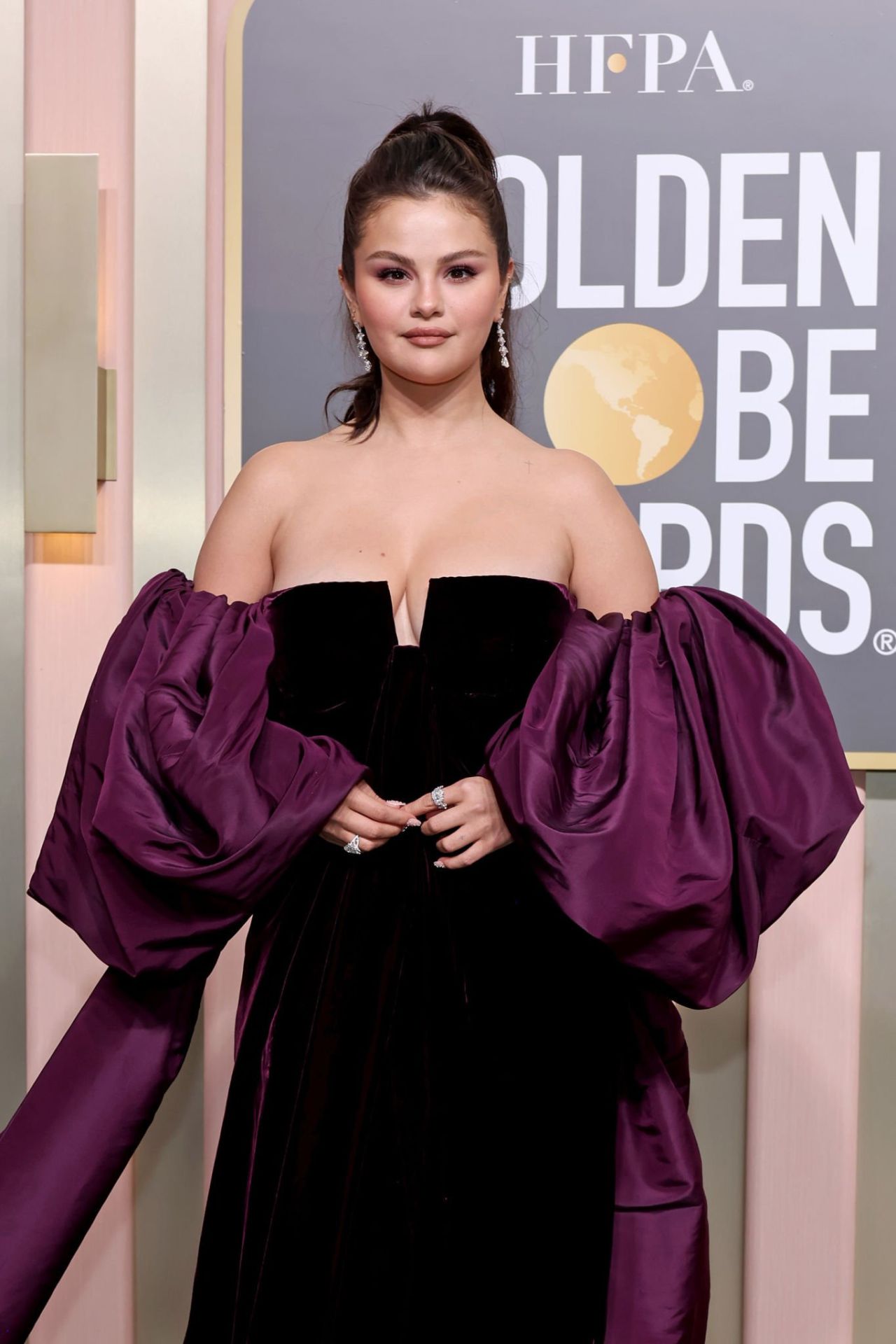 Selena Gomez Golden Globe Awards 2023 • CelebMafia