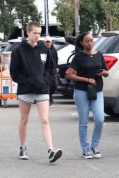 Shiloh Jolie-Pitt and Zahara Jolie-Pitt - Shopping at Home Depot in Los Angeles 01/07/2023