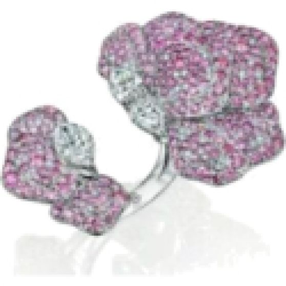 Shiphra Pink Orchid Diamond Ring