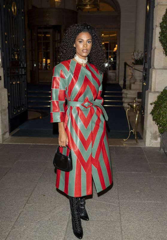 Tina Kunakey – Private Dinner Celebrating the Gucci High Jewelry Collection Event in Paris 01/24/2023