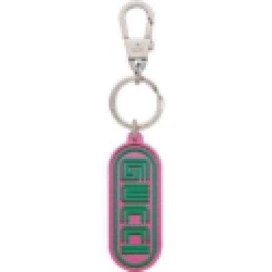 Ucci Pink/Green Rubber Sega Logo Keychain