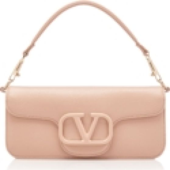Valentino Valentino Loco’ Tone on Tone Leather Shoulder Bag