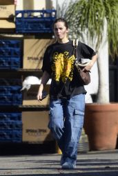 Addison Rae in Baggy Clothing - Carnival Restaurant in LA 02/23/2023