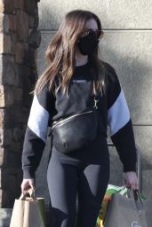 Alison Brie Wearing a Vans Sweater and Matching Leggings - Los Feliz 02/21/2023