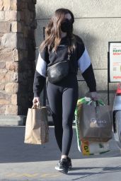 Alison Brie Wearing a Vans Sweater and Matching Leggings - Los Feliz 02/21/2023