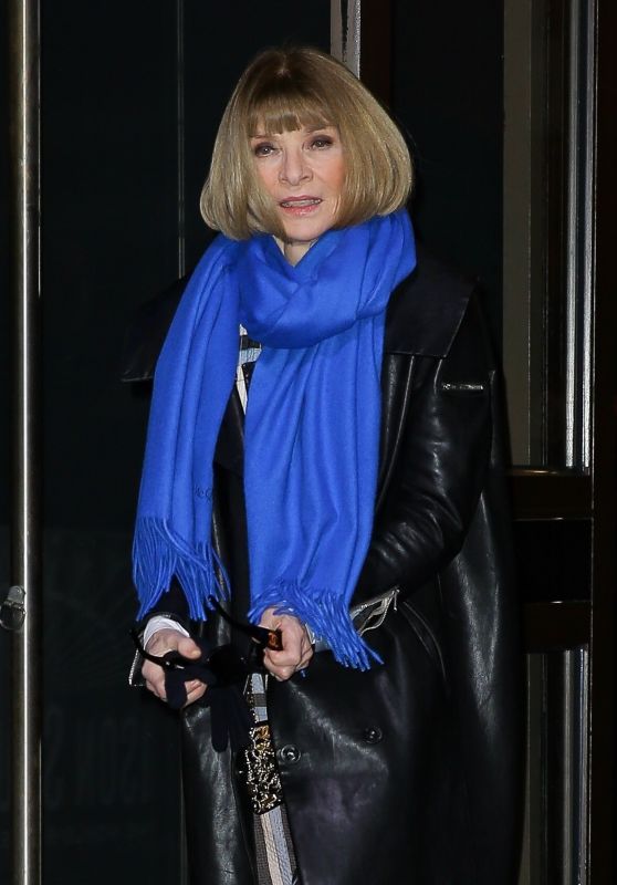 Anna Wintour - Leaving Madison Square Garden in NYC 01/31/2023