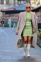 Ashley Roberts Wearing a Striking Stitched Mini Skirt and Matching Jacket - London 02/14/2023
