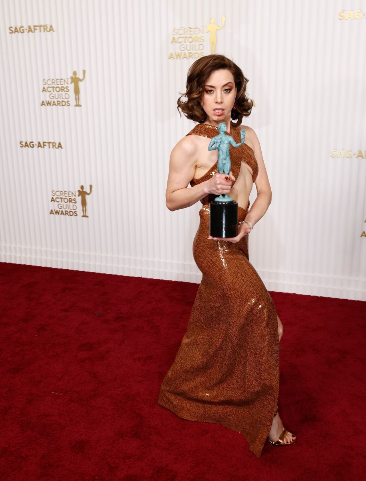 Aubrey Plaza – 2023 Screen Actors Guild Awards in Los Angeles • CelebMafia