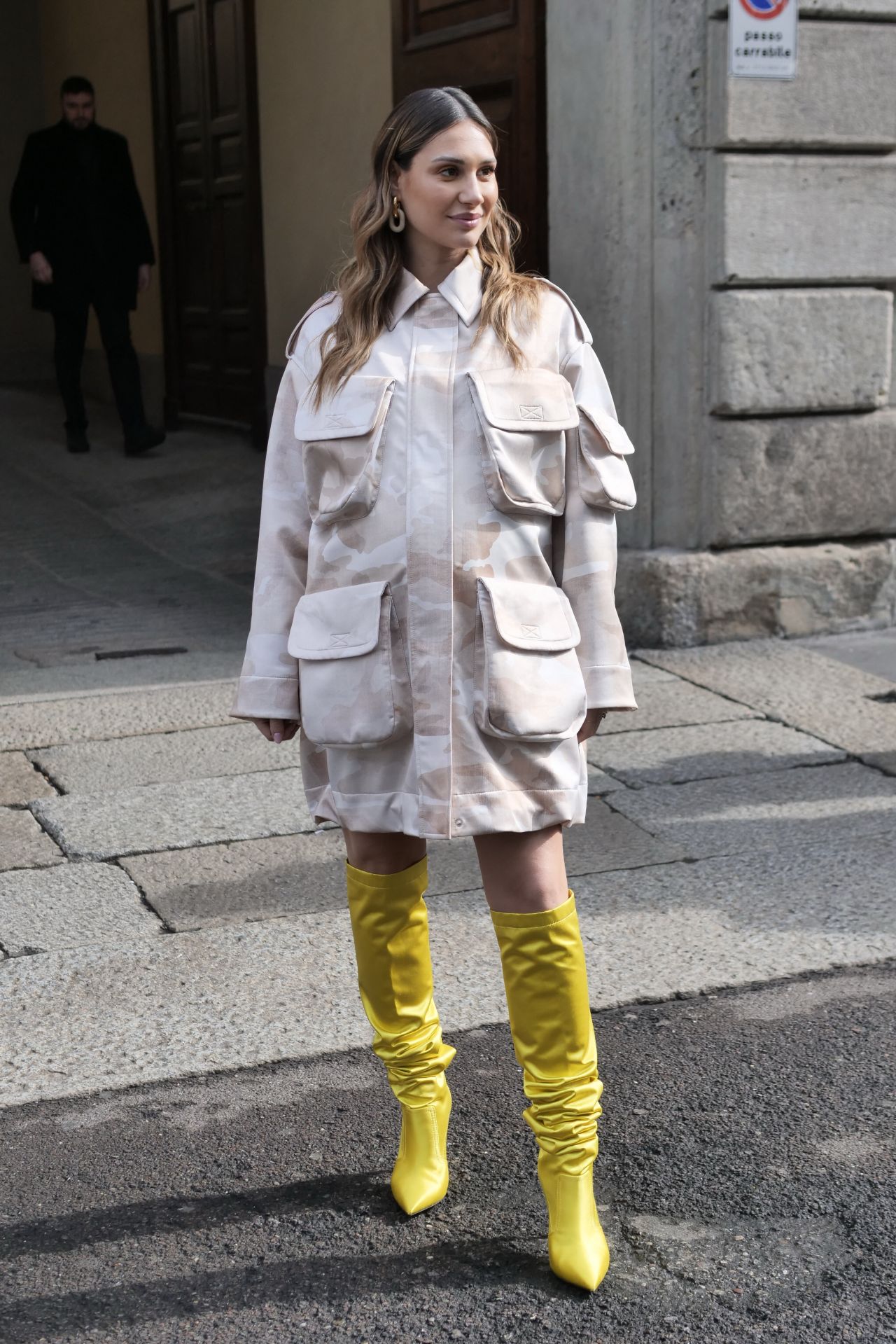 Beatrice Valli – Arriving at Ermanno Scervino Fashion Show in Milan 02 ...