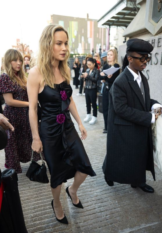 Brie Larson - Arrives at the Rodarte Show at NYFW 02/10/2023
