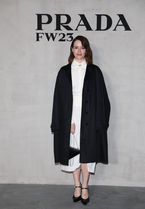 Claire Foy - Prada Fashion Show in Milan 02/23/2023