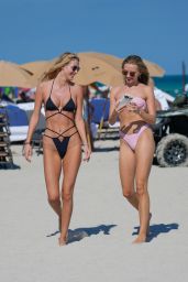 Deimante Guobyte and Johanna Thuringer - Beach in Florida 02/06/2023