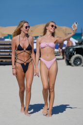 Deimante Guobyte and Johanna Thuringer - Beach in Florida 02/06/2023