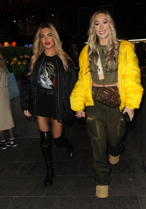 Demi Sims and Meghan Barton Hanson - Night Out in London 02/14/2023