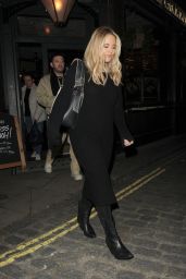 Emily Atack - Leaving The Green Man Pub in Fitzrovia in London 01/31/2023